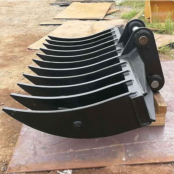 6-12 Zähne Bagger gefallen Baum Rake 250 lbs Versandgewicht Vielseitiges Design